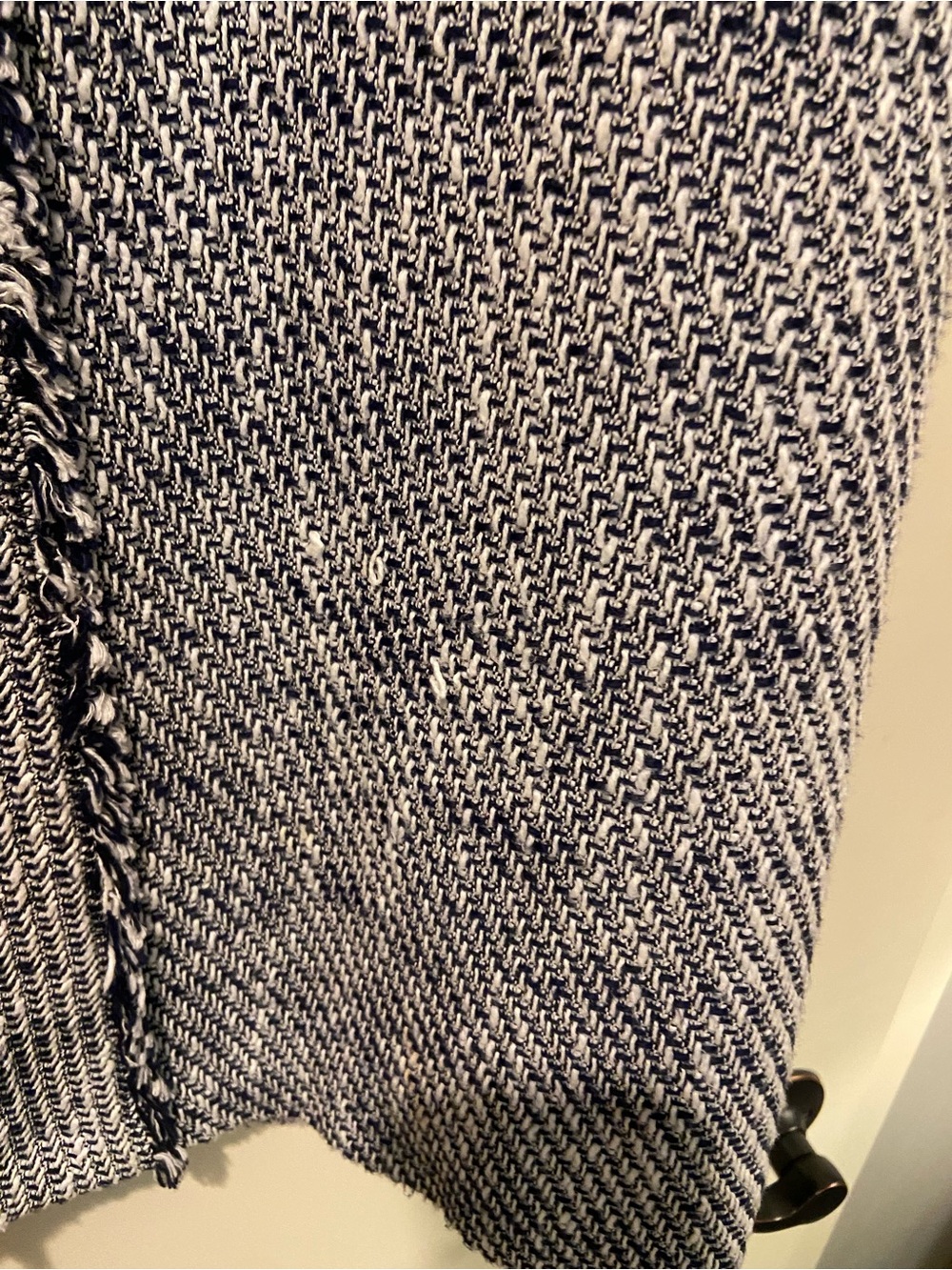 Karl Lagerfeld Navy & White Tweed Shift Dress sz 4 - Picture 10 of 10